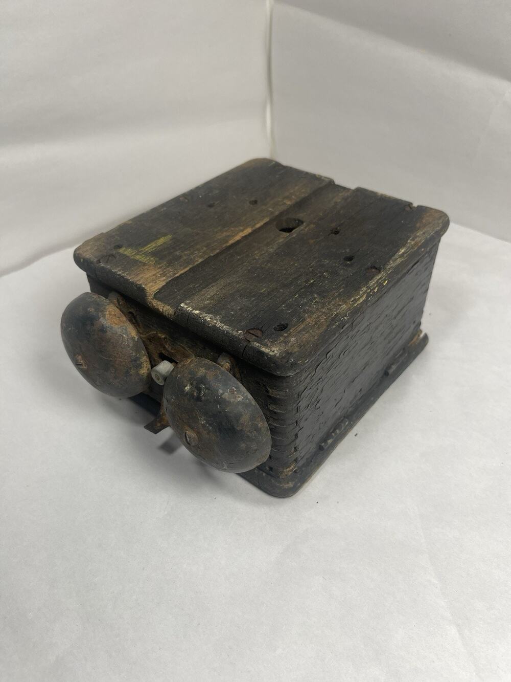 Antique Electric Signal Bell Buzzer Annunciator Wood Box OBO